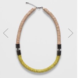 Elk the label rope disk necklace